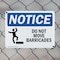 Signmission Do Not Move Barricades, 10 in W x Rectangle, Plastic OS-2PACK-NS-P-710-L-11309 - alternate 8